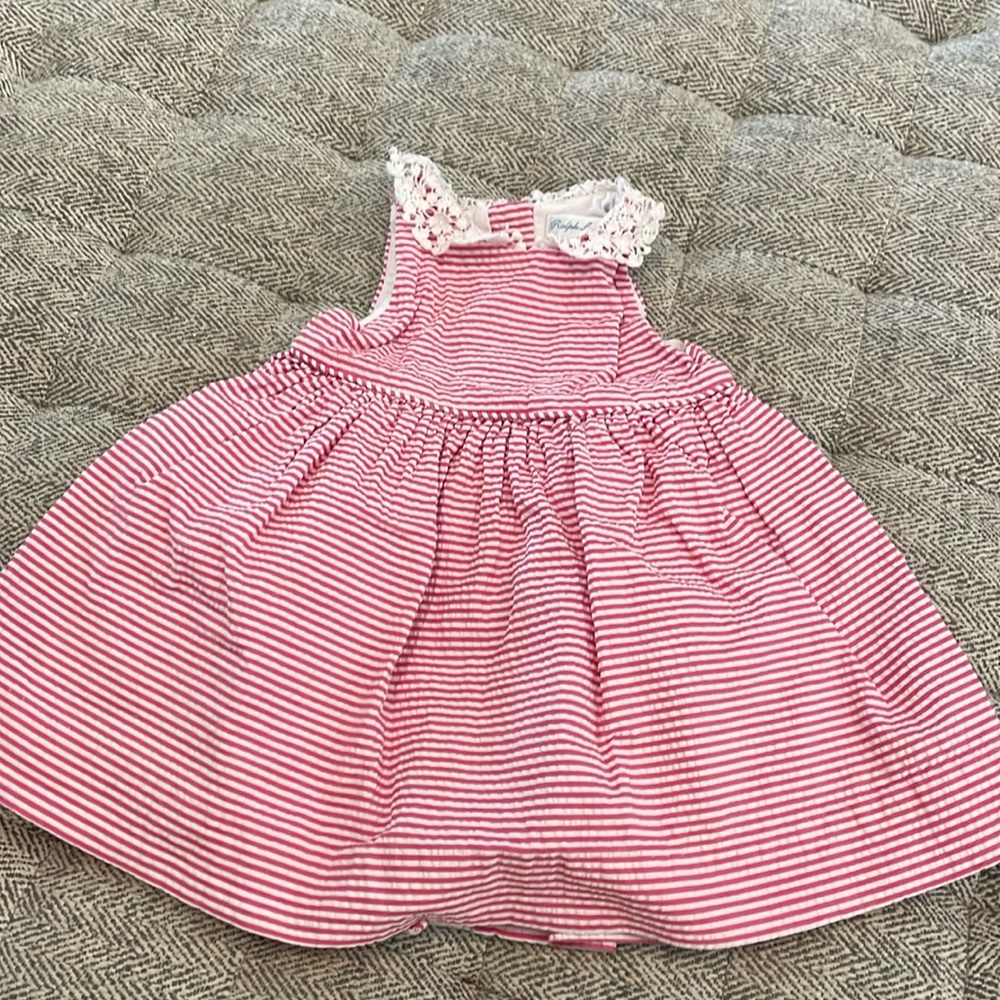 Ralph Lauren seersucker dress size 6 mths